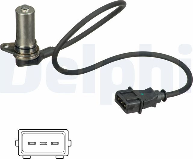 Датчик положения коленвала Delphi для Audi A4 I (B5) 1995-2001. Артикул SS11225