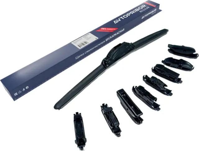 Щетка стеклоочистителя 600мм бескаркасная (9 адаптеров) REGULAR АВТОПРИБОР Автоприбор. Артикул 251521590024