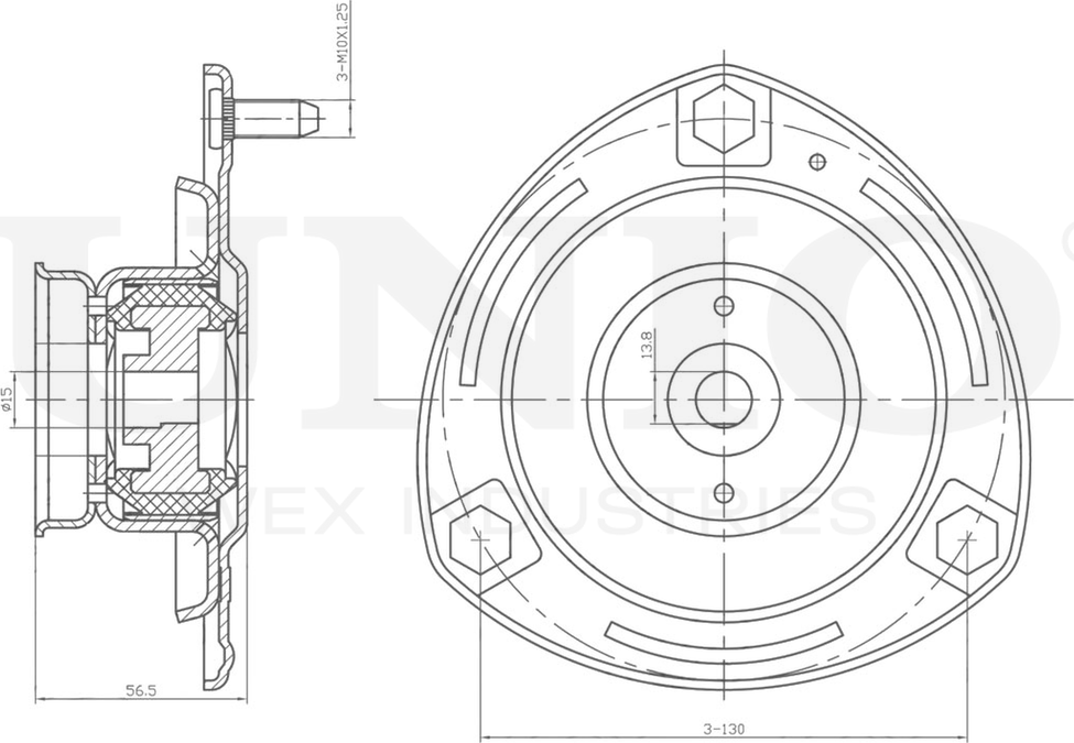 Опора амортизационной стойки (Unio). Артикул RMP-13093