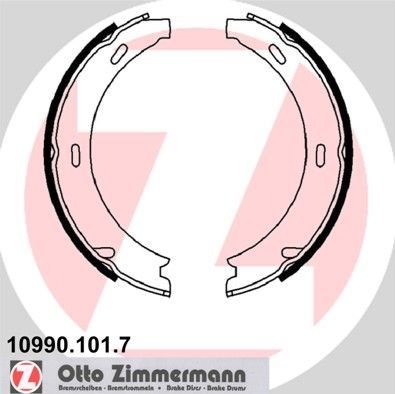 Тормозные колодки (стояночная тормозная система) Zimmermann. Артикул 10990.101.7