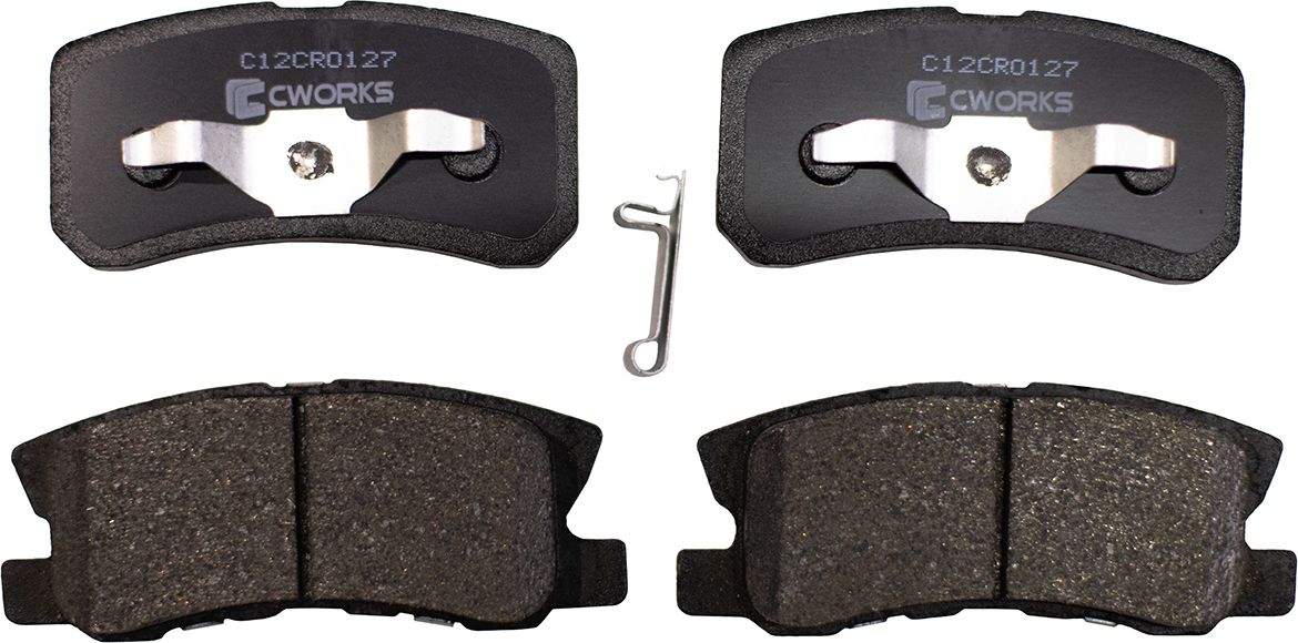 Колодки тормозные задние (Low Metallic) (Cworks). Артикул C12CR0127