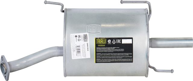 Глушитель Trialli (алюминий / сталь) для Nissan Almera Classic I 2006-2013. Артикул EMM 0412
