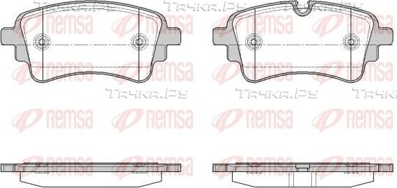 Тормозные колодки Remsa задние для Audi SQ7 I (4M) 2016-2019. Артикул 1669.10
