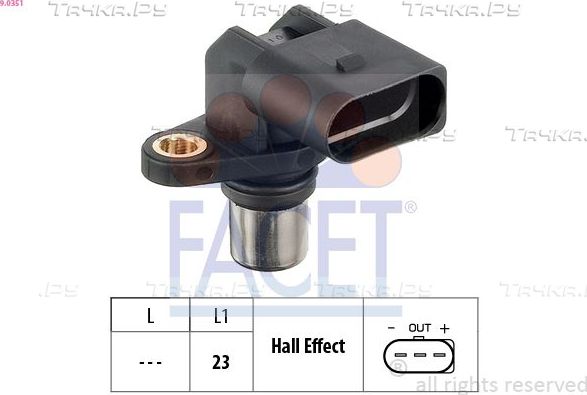 Датчик положения распредвала Facet Made in Italy - OE Equivalent для Volkswagen Golf IV 1997-2006. Артикул 9.0351