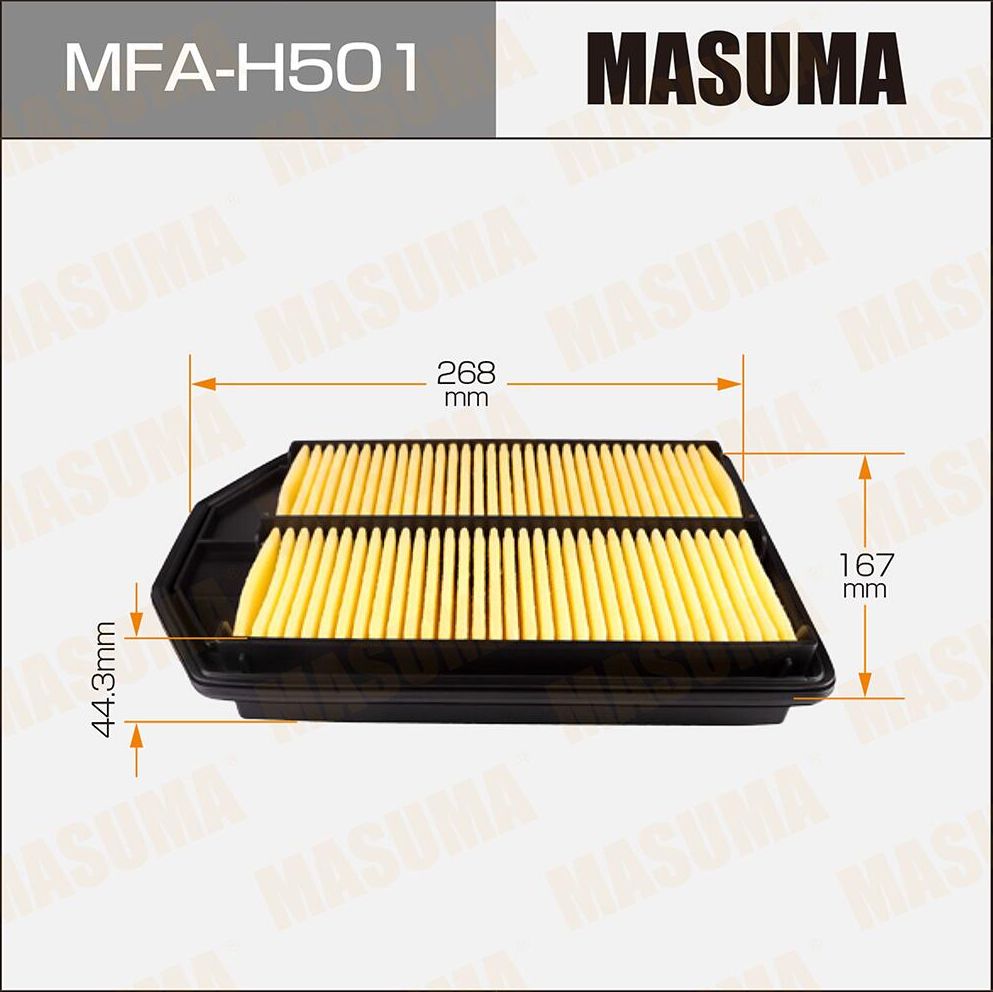 Воздушный фильтр Masuma. Артикул MFA-H501