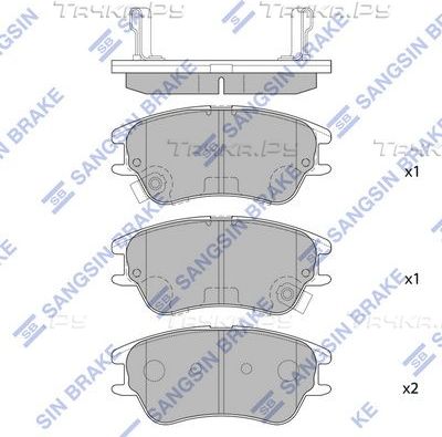 Тормозные колодки Sangsin Hi-Q. Артикул SP1149