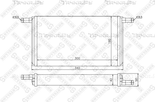 Радиатор отопителя (печки) Stellox. Артикул 10-35064-SX