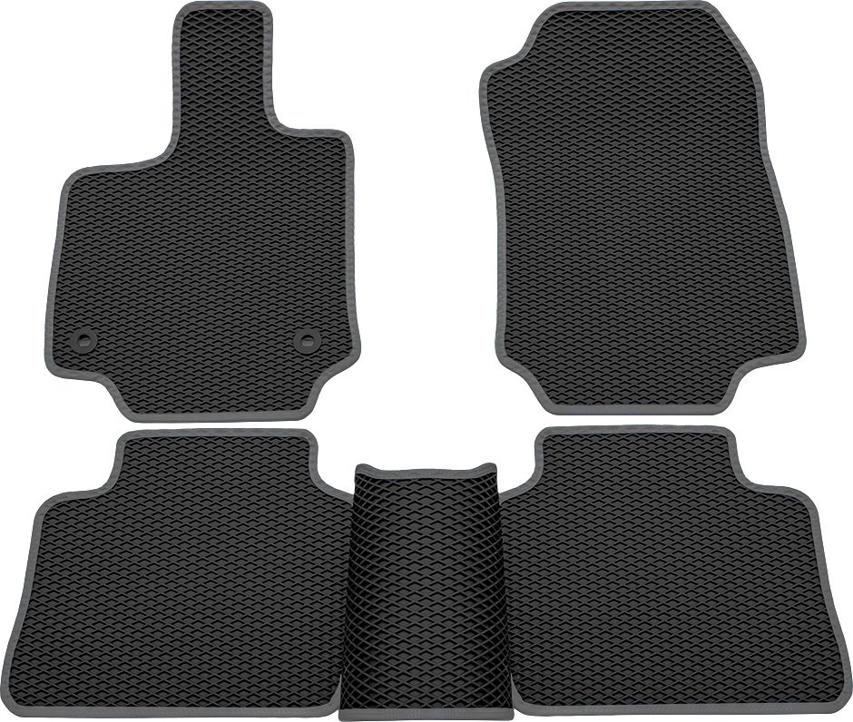 Коврики Rezkon EVA для салона Toyota RAV4 V 2019-2026 Серый кант. Артикул 9034035302