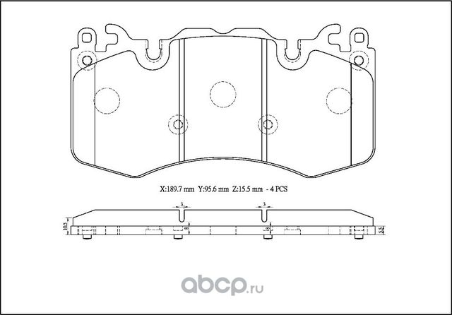 Колодки тормозные передние (Avantech). Артикул AV144