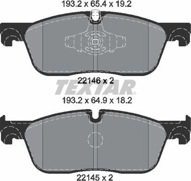 Тормозные колодки Textar Q+. Артикул 2214601