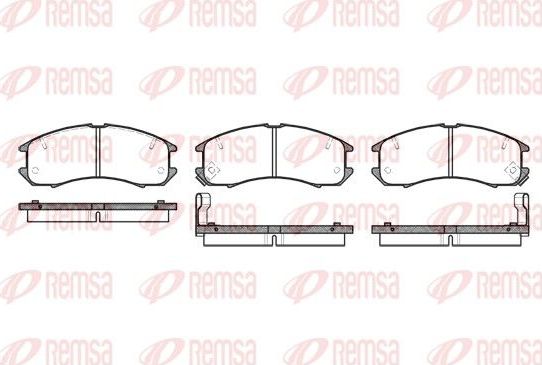 Тормозные колодки Remsa. Артикул 0273.02