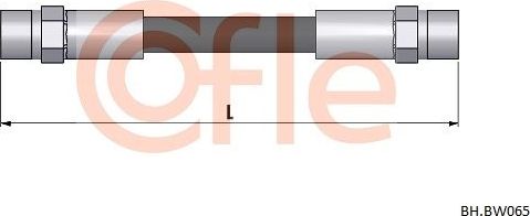 Тормозной шланг Cofle задний правый для BMW 7 III (E38) 1994-2001. Артикул 92.BH.BW065