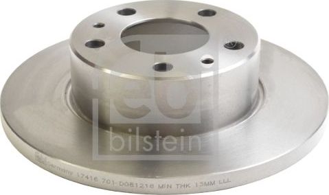 Тормозной диск Febi Bilstein. Артикул 17416
