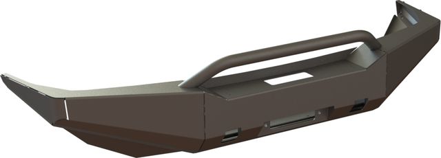 Бампер силовой STC передний тип Revo для Toyota Tundra II 2007-2013 с защитной дугой, ПТФ и балкой дальнего света. Артикул STC-TT06-BFR-C1-L1L4