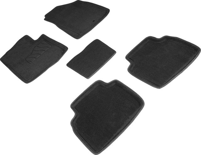 Коврики Seintex 3D ворсовые для салона Kia Sportage V 2021-2026 ЧЕРНЫЕ. Артикул 98039