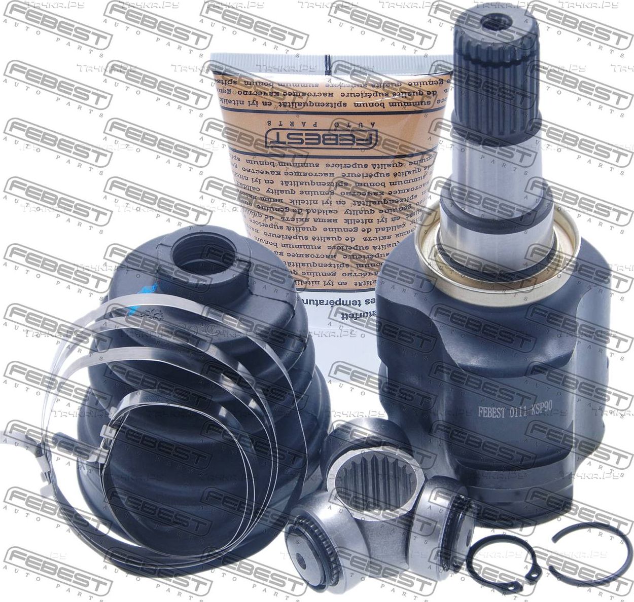 Шрус внутренний (граната) Febest передний для Toyota Yaris III 2011-2020. Артикул 0111-KSP90