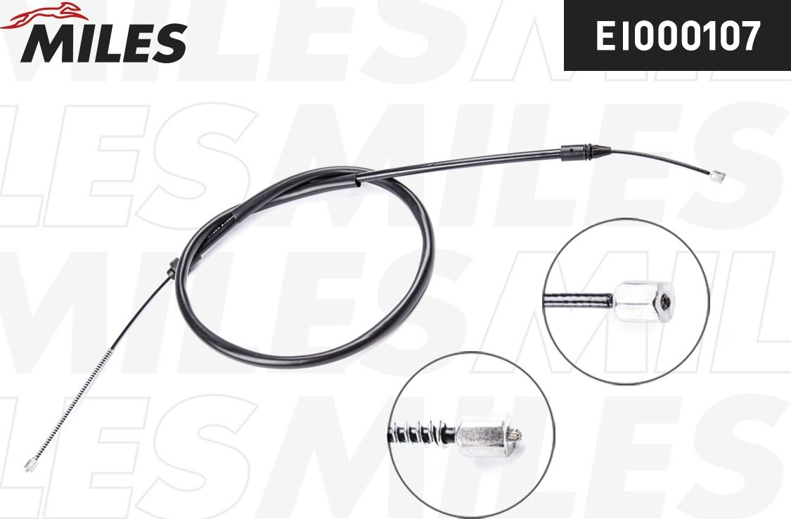 Трос ручника (тросик ручного тормоза) Miles. Артикул EI000107