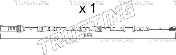 Датчик износа тормозных колодок  Trusting задний для BMW 2 F44 2019-2026. Артикул SU.378