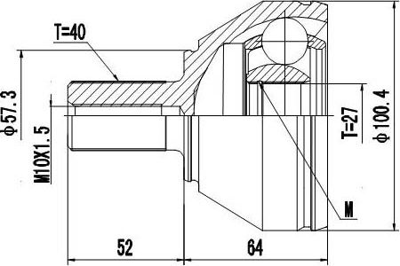 Шрус Наружный (Zikmar). Артикул z87180r