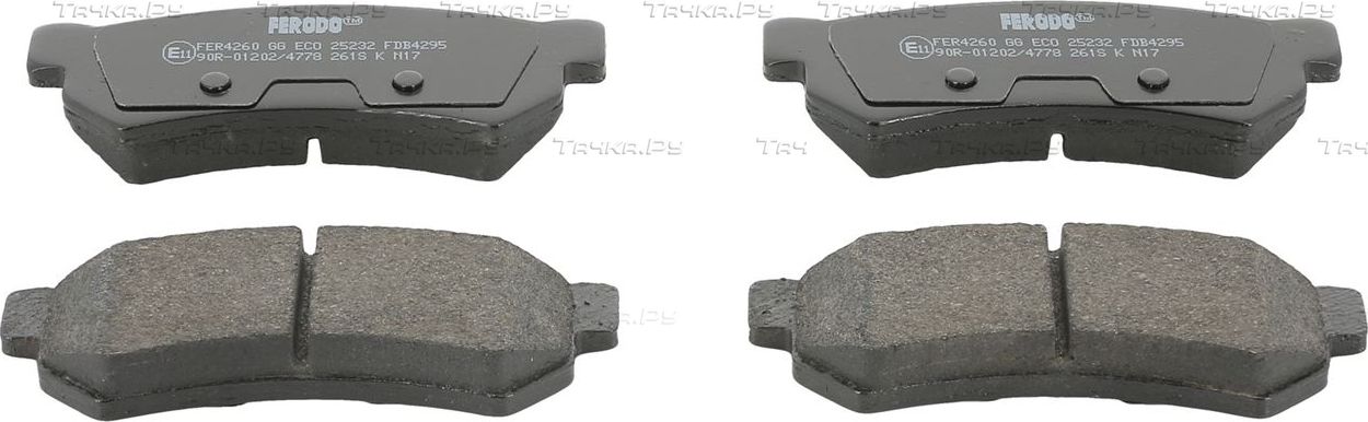 Тормозные колодки Ferodo Premier Eco Friction. Артикул FDB4295