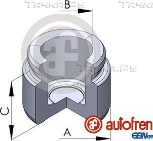 Поршень тормозного суппорта Autofren Seinsa (сталь). Артикул D025136