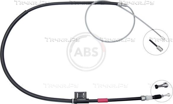 Трос ручника (тросик ручного тормоза) ABS. Артикул K17270
