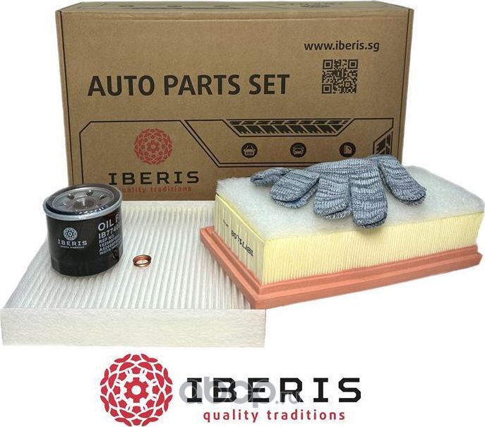 КОМПЛЕКТ ФИЛЬТРОВ RENAULT LOGAN II  (L8) (1,6) (H4M) (ФИЛЬТР ВОЗД ПРЯМОУГОЛЬНЫЙ) (Iberis). Артикул IB770038KIT 