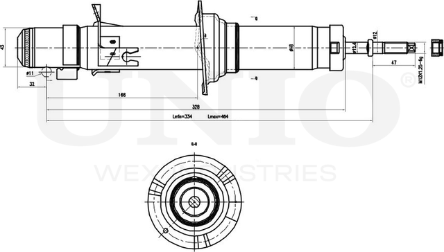 Амортизатор подвески (Unio). Артикул SAB-10274