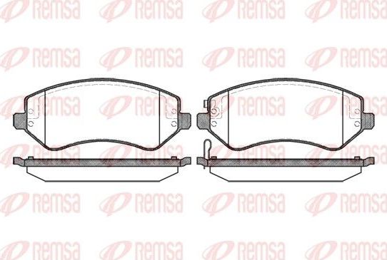 Тормозные колодки Remsa передние для Dodge Caravan IV 2000-2007. Артикул 0807.02