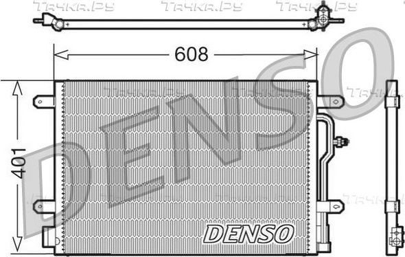 Радиатор кондиционера (конденсатор) Denso. Артикул DCN02011