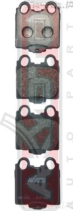 Тормозные колодки Akyoto Packing AKYOTO задние для Lexus SC II 2001-2010. Артикул AKD-1421