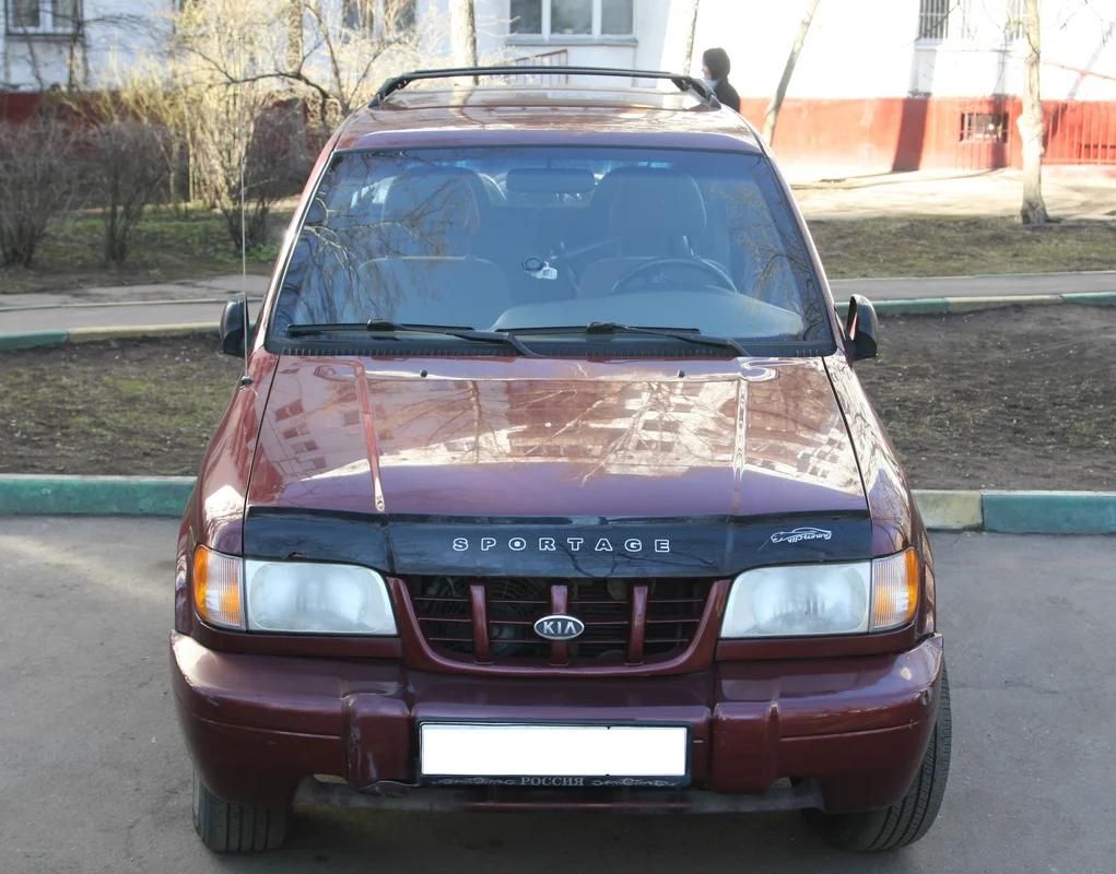 Дефлектор VT52 для капота Kia Sportage I 1994-2006 (сборка в Калининграде). Артикул KA06VT