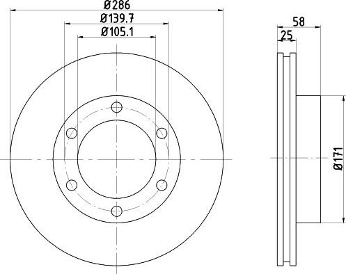 Тормозной диск Nisshinbo. Артикул ND1072K