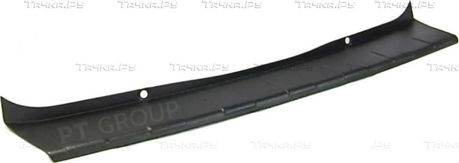 Накладка PT Group на задний бампер (черное тиснение) (ABS) для Nissan Terrano III 2014-2022. Артикул NTE111301