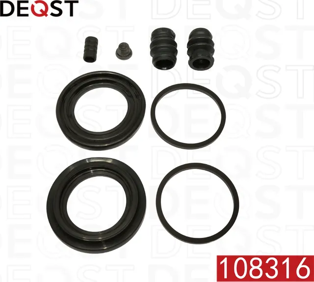 Ремкомплект тормозного суппорта переднего (для поршня O 43 mm  суппорт Mando). HYUNDAI H-1/Starex 97 (Deqst). Артикул 108316