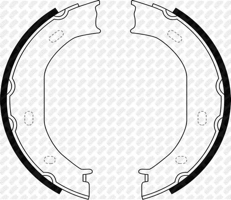 Тормозные колодки (стояночная тормозная система) NiBK. Артикул FN0572