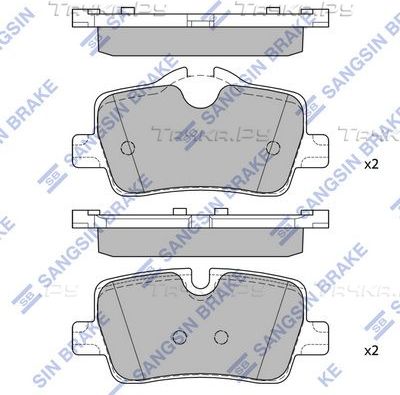 Тормозные колодки Sangsin Hi-Q задние для BMW 3 VII (G2x) 2018-2026. Артикул SP2774