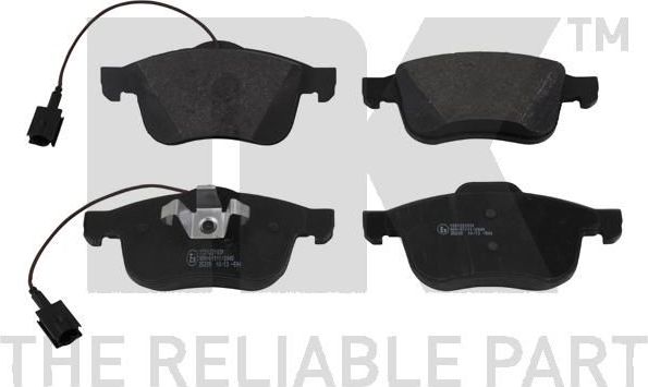 Тормозные колодки NK передние для Alfa Romeo Giulietta III 2010-2026. Артикул 221031