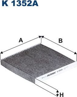 Салонный фильтр Filtron. Артикул K 1352A