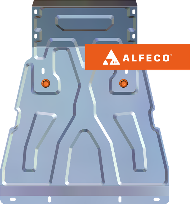 Защита алюминиевая Alfeco для рулевых тяг и картера Lada Niva Travel 2021-2026. Артикул ALF.03.17al