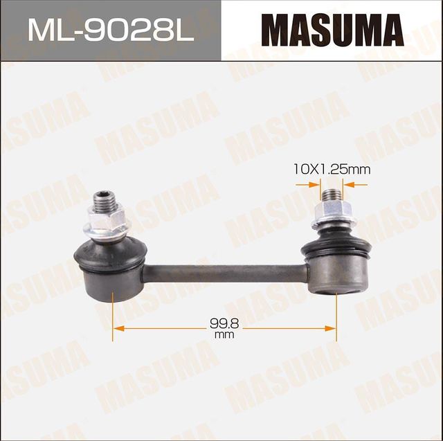 Стойка (тяга) стабилизатора Masuma задняя левая для Toyota Avensis II 2003-2008. Артикул ML-9028L