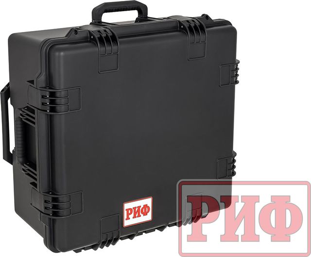 Кейс пластиковый защитный ударопрочный РИФ 632x602x333 мм на колесах с телескопической ручкой. Артикул WRT-83