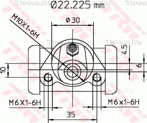 Тормозной цилиндр TRW задний для SEAT Arosa I 1997-2004. Артикул BWB111
