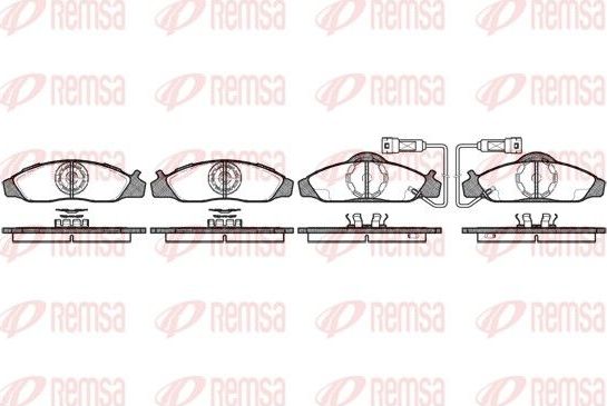 Тормозные колодки Remsa. Артикул 0624.02