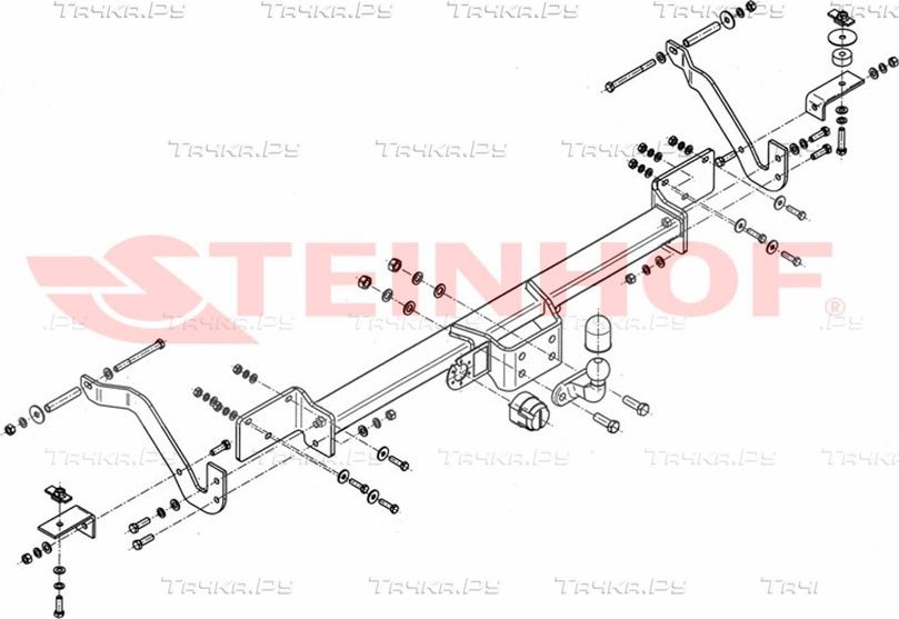 Фаркоп Steinhof для Peugeot Boxer II шасси, в т.ч. L4/XL 2006-2026. Артикул F-066