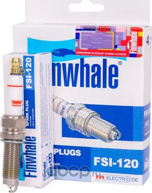 Свеча зажигания VW Touareg (3.6 FSI),Passat B6 (3.2/3.6 FSI) AUDI Q7 (VXUHC22G) (Finwhale) Finwhale. Артикул FSI120