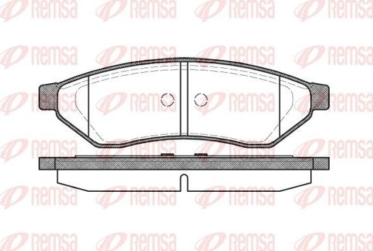 Тормозные колодки Remsa задние для Chevrolet Epica I 2005-2006. Артикул 1049.00