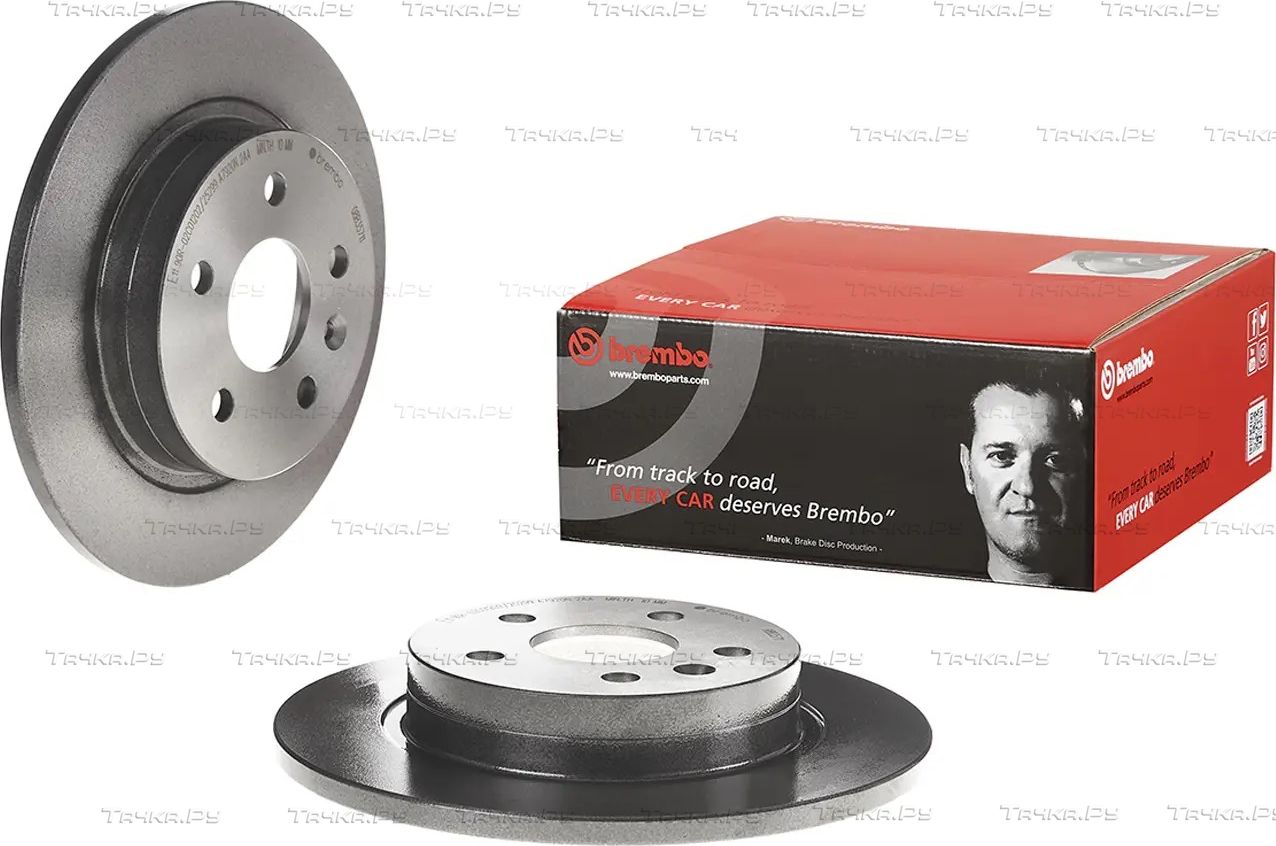 Тормозной диск Brembo UV Coated задний для Opel Astra J 2009-2017. Артикул 08.B357.11