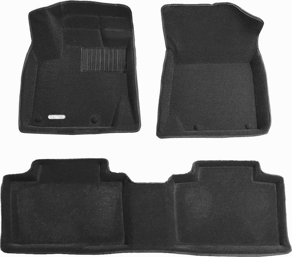 Коврики текстильные Euromat 3D Business для салона Geely Atlas Pro 2021-2026. Артикул EMC3D-001409