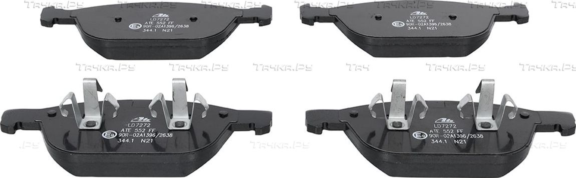 Тормозные колодки ATE Ceramic передние для Volvo XC90 I 2002-2014. Артикул 13.0470-7272.2